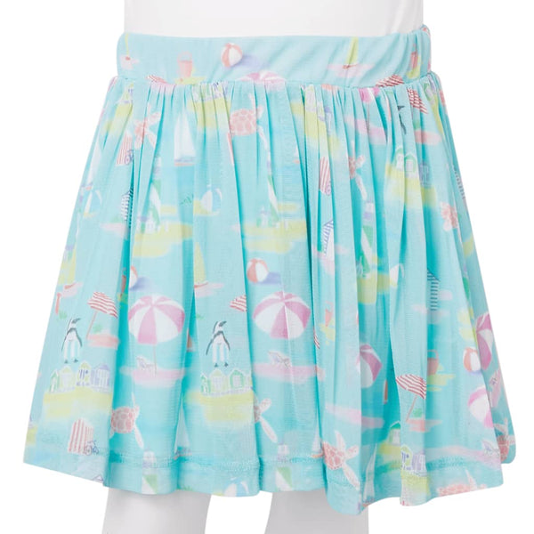 Jupe plissée enfant bleu clair 140