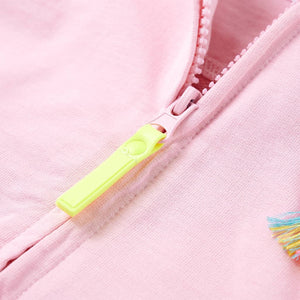 Kids' Zipper Hoodie Light Pink 92