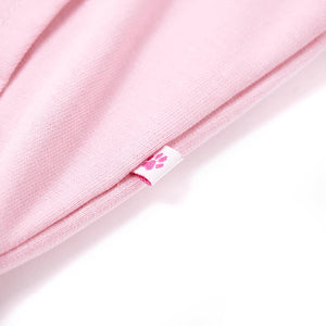 Kinder-Kapuzenpullover mit Reißverschluss Hellrosa 104