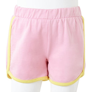 Kindershorts Knallrosa mit Besatz, Gr. 116