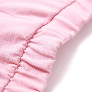 Kindershorts Knallrosa mit Gelbem Besatz - Größe 128