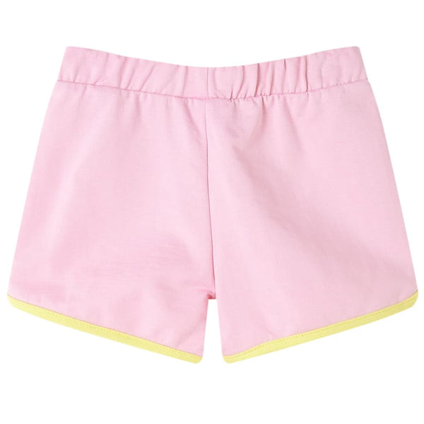 Shorts enfant avec bordure rose vif 140