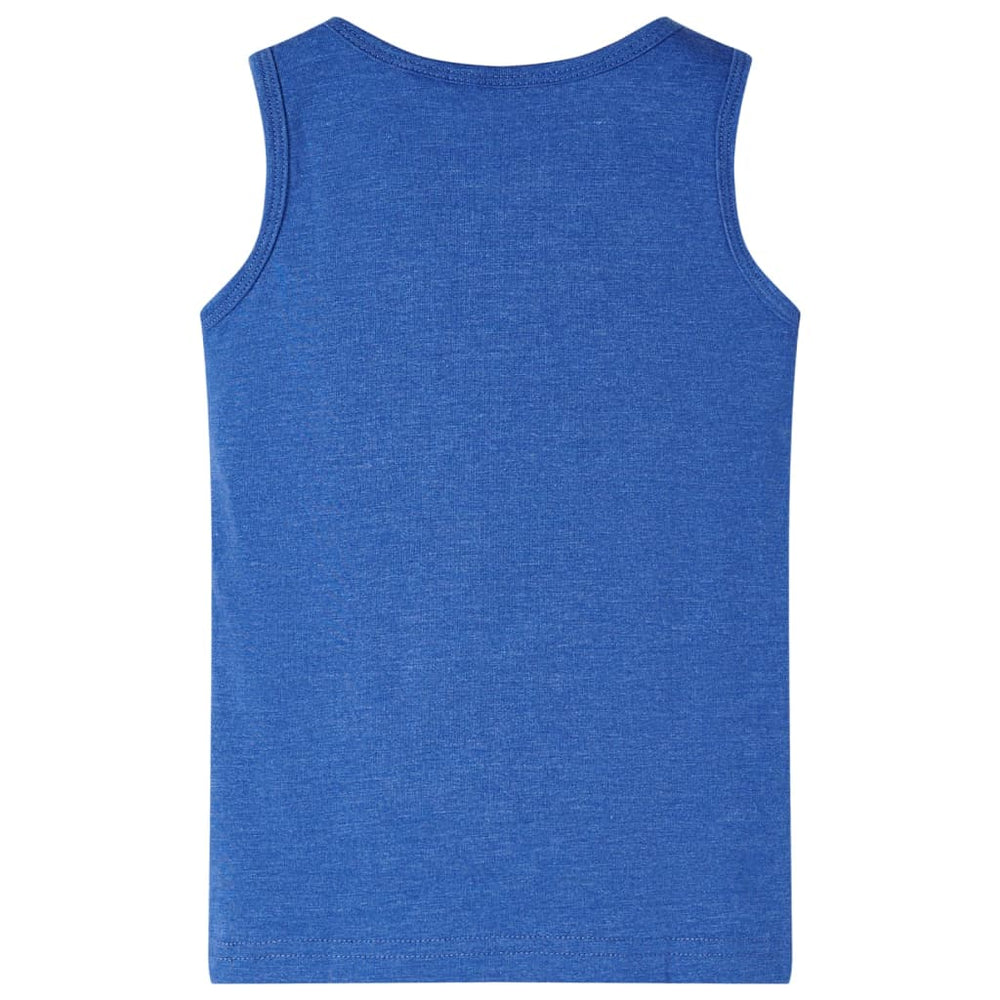Débardeur enfant bleu chiné 92