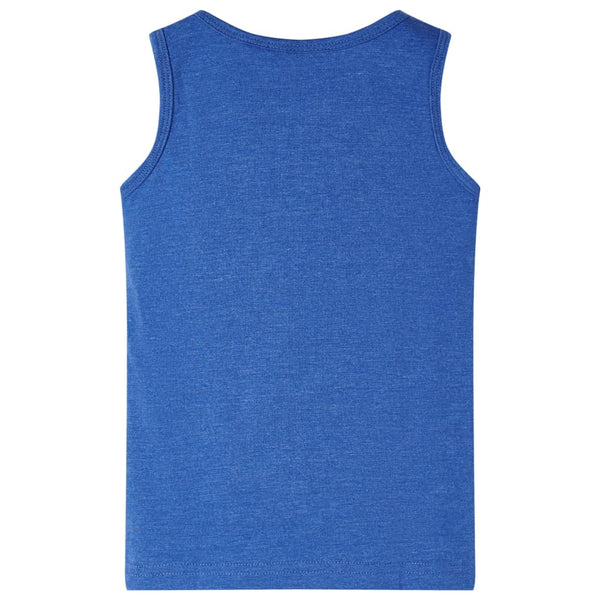 Kinder Tanktop Blau Melange Größe 92