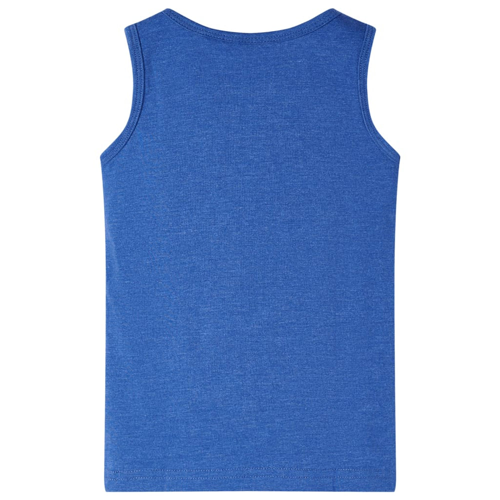 Débardeur enfant bleu chiné 116