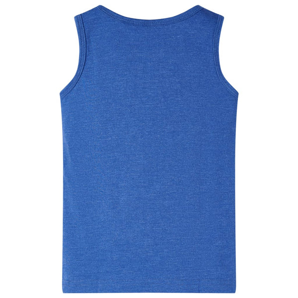 Kinder Tanktop Blau Melange Größe 116