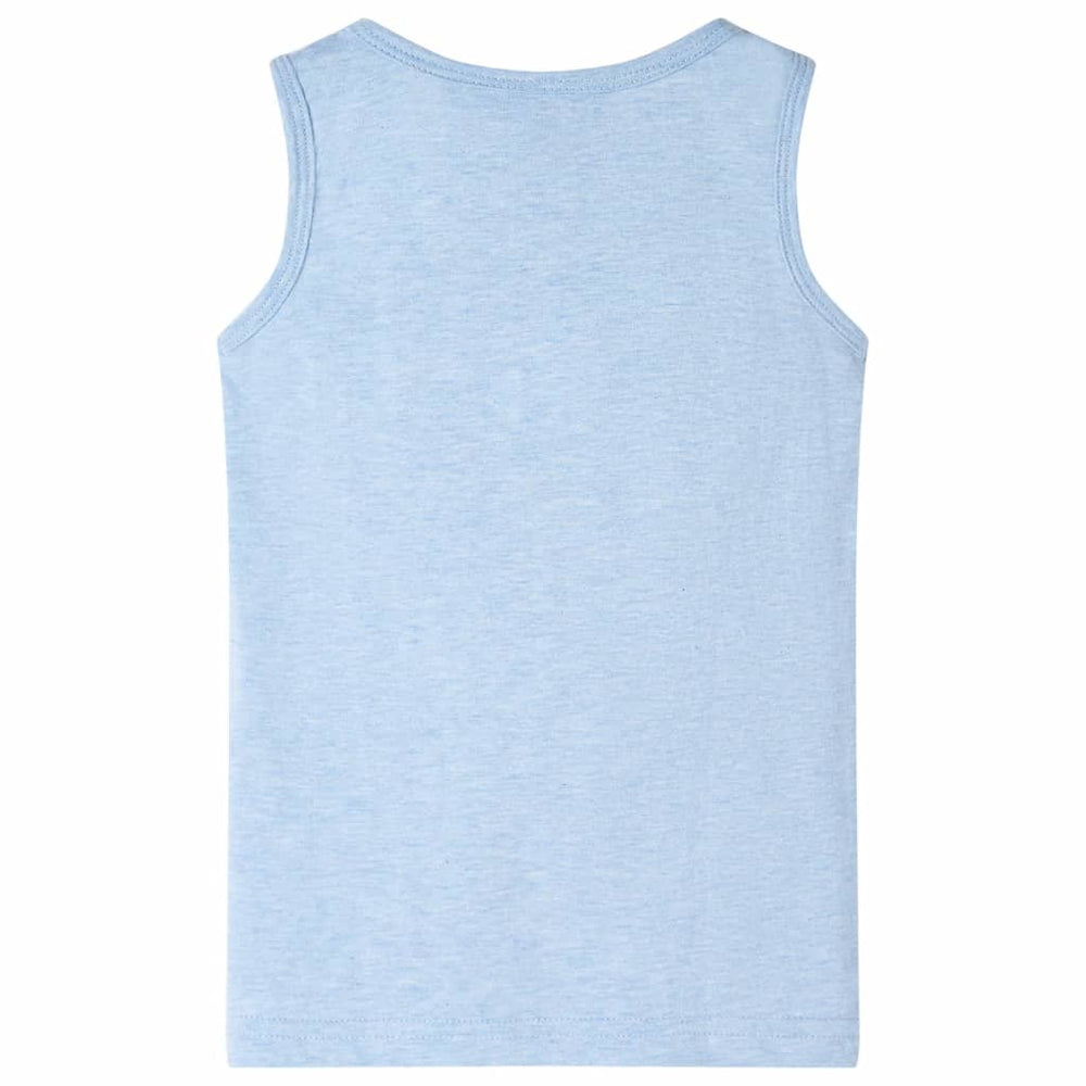 Débardeur enfant bleu clair chiné 104