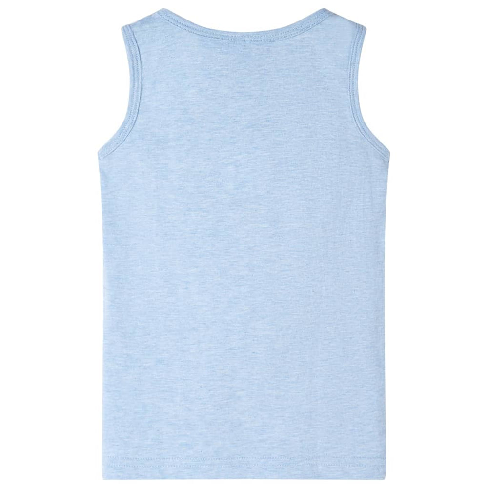 Débardeur Enfant Bleu Clair Chiné 128