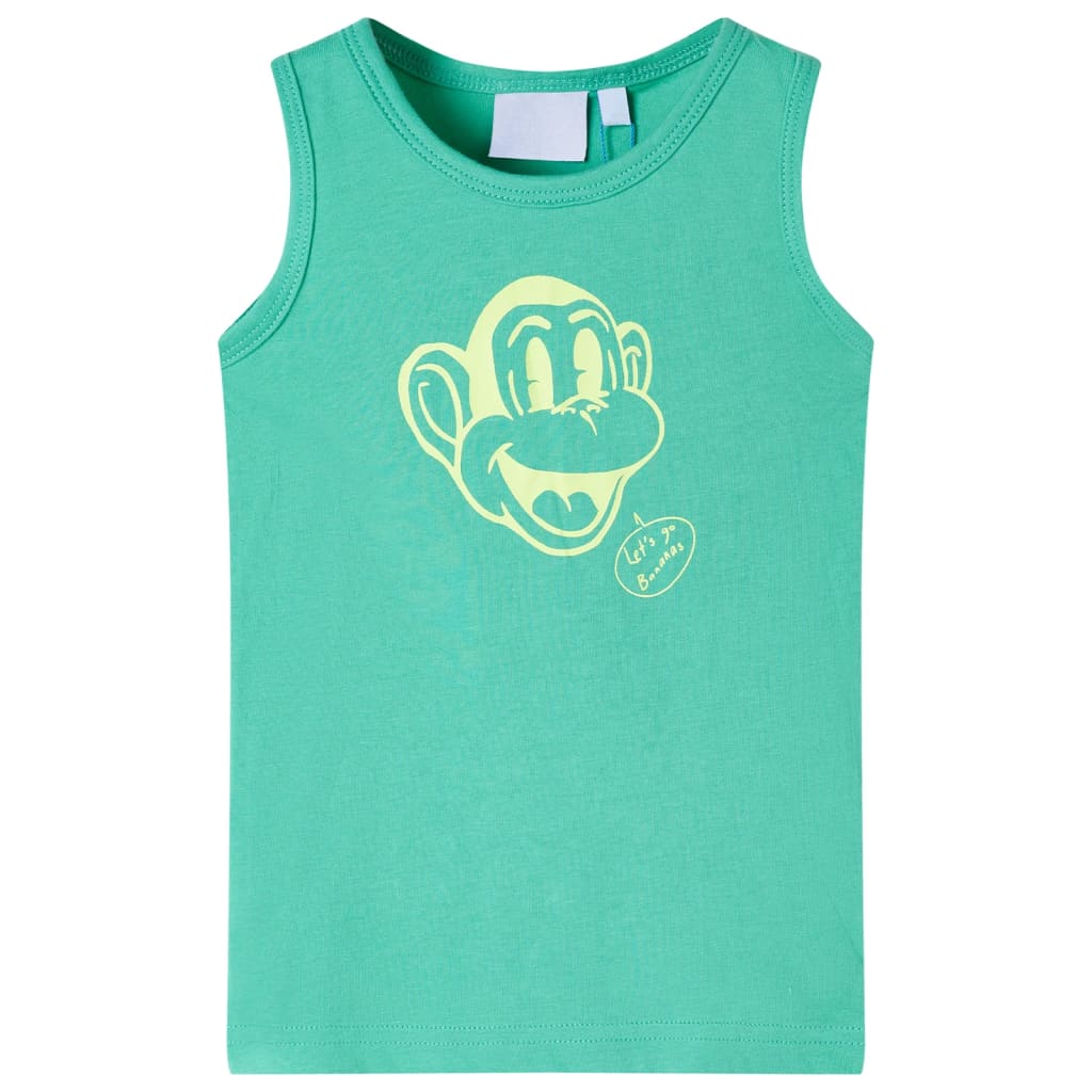 Grünes Kinder Tanktop Größe 104