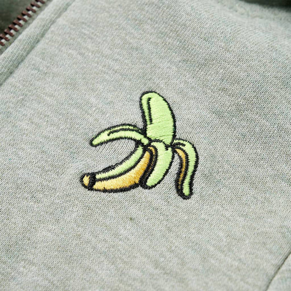 Sweat-shirt à capuche zippé pour enfant Mélange kaki clair 104