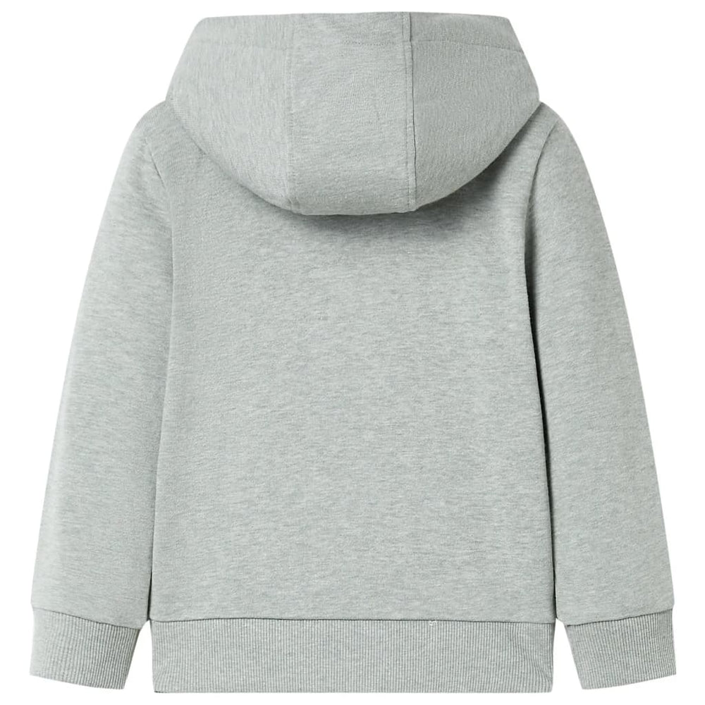 Sweat à capuche zippé pour enfant Mélange kaki clair 116