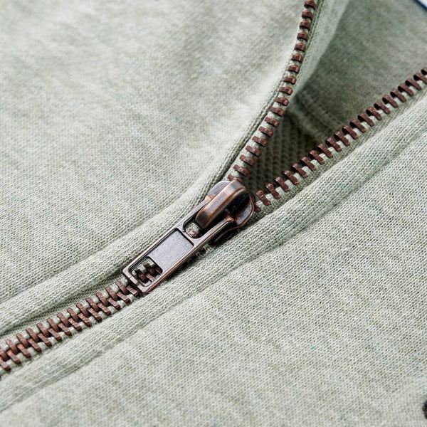 Sweat à capuche zippé pour enfant Mélange kaki clair 116