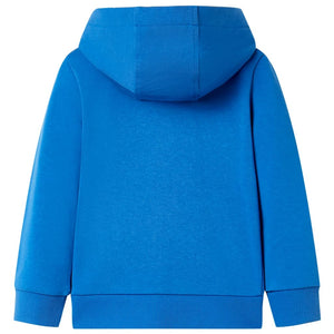 Kinder Kapuzenpullover mit Reißverschluss - Blau Größe 92