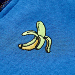 Kinder Kapuzenpullover mit Reißverschluss - Blau Größe 92