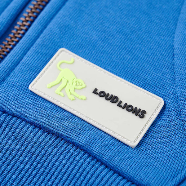Kinder-Kapuzenpullover mit Reißverschluss Blau 128