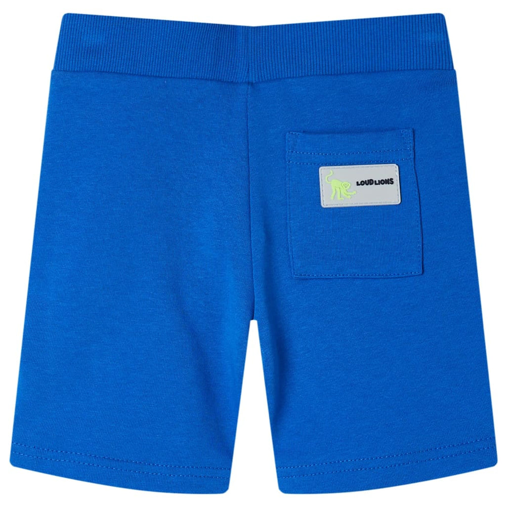 Kindershorts Blau mit Kordelzug - Größe 116