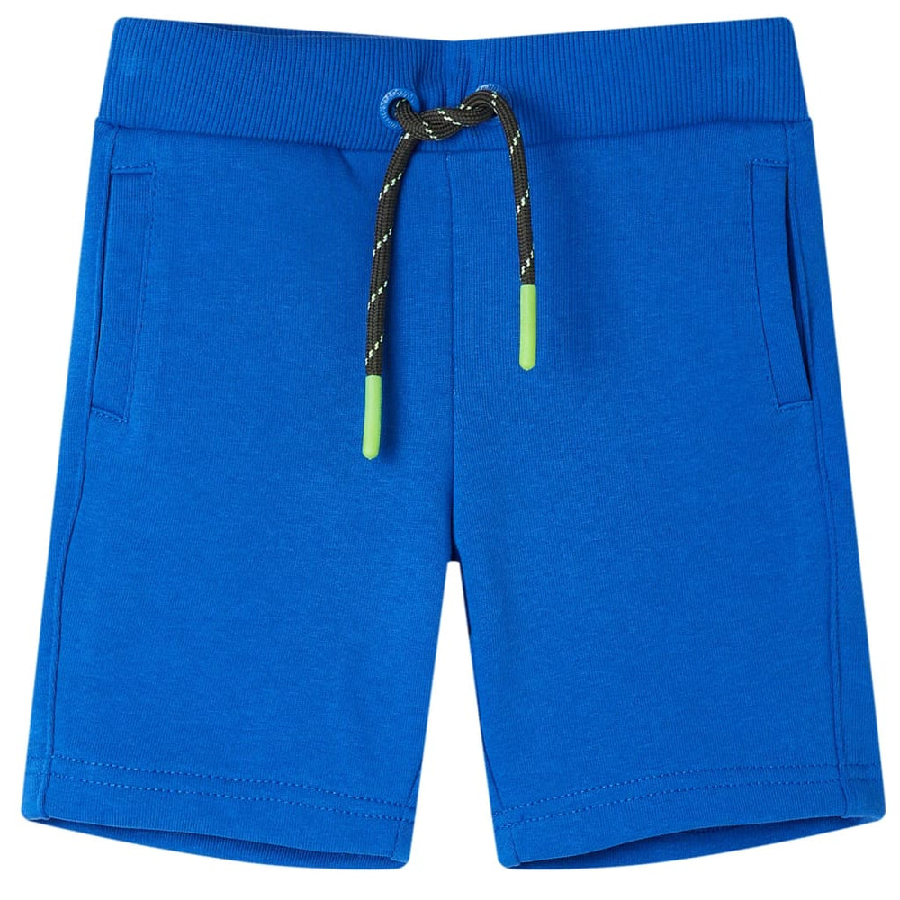 Kindershorts Blau mit Kordelzug - Größe 128