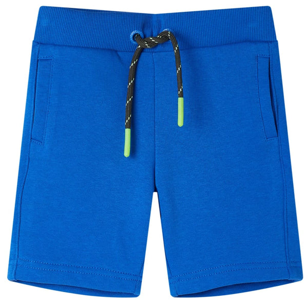 Kindershorts Blau mit Kordelzug - Größe 128
