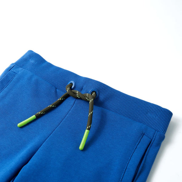 Kindershorts Blau mit Kordelzug - Größe 128