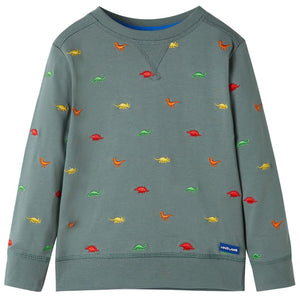 Sweat-shirt enfant kaki 140