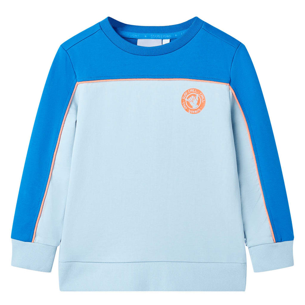 Kinder Sweatshirt Blau/Hellblau Größe 104