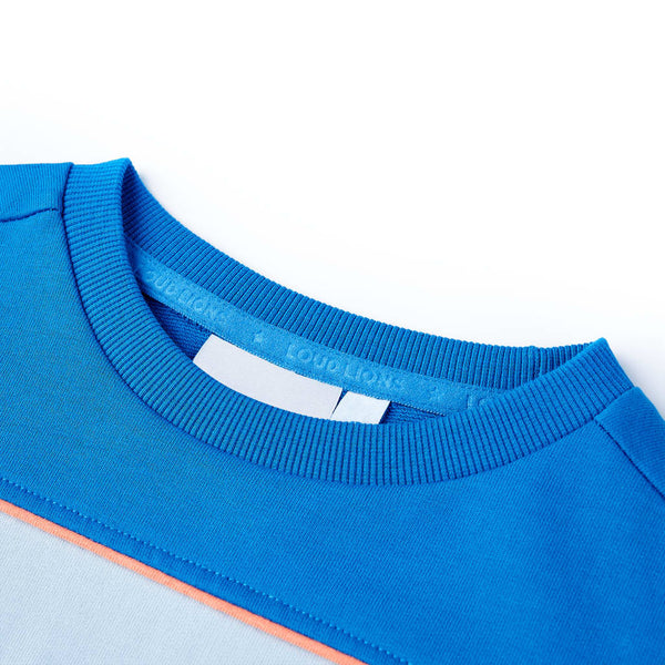 Kinder Sweatshirt Blau/Hellblau Größe 140