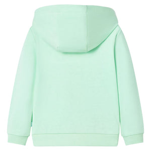 Sweat-shirt à capuche zippé enfant vert clair 116