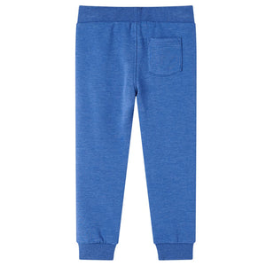 Kinder Trainingshose Blau Melange Größe 104