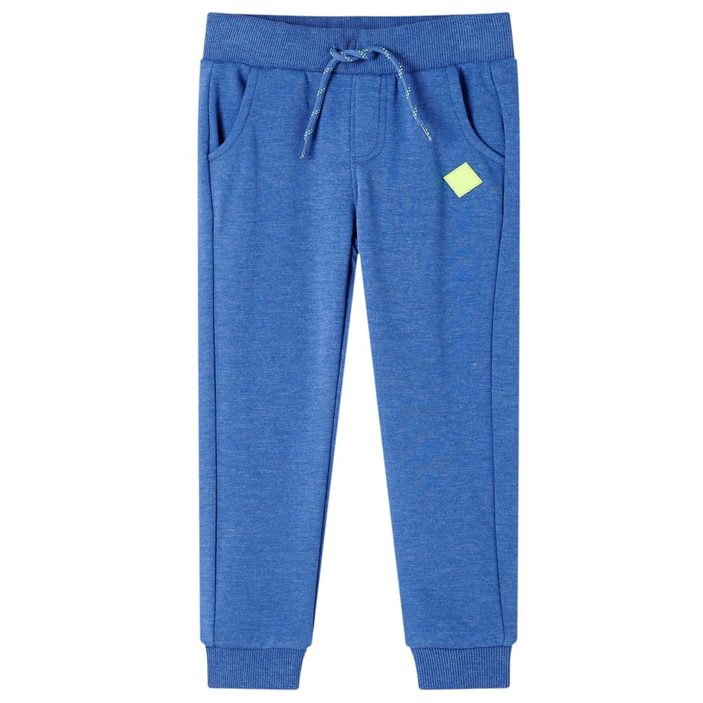Pantalon d'entraînement enfant bleu chiné 140