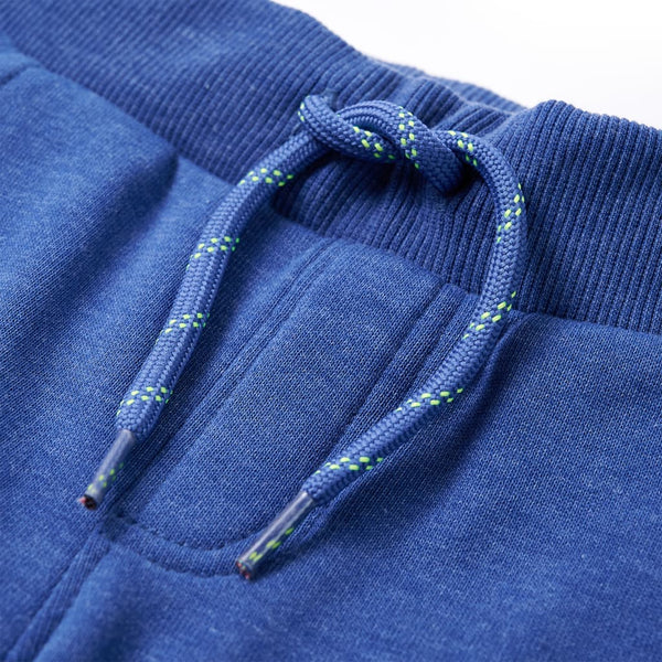 Kinder-Trainingshose Blau Melange 140
