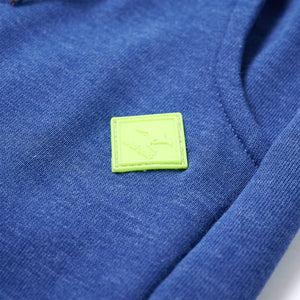 Kinder Trainingshose Blau Melange Größe 140