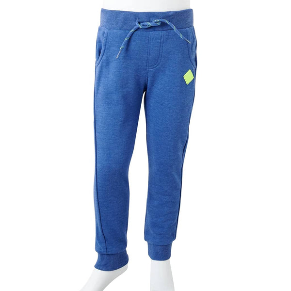 Kinder Trainingshose Blau Melange Größe 140