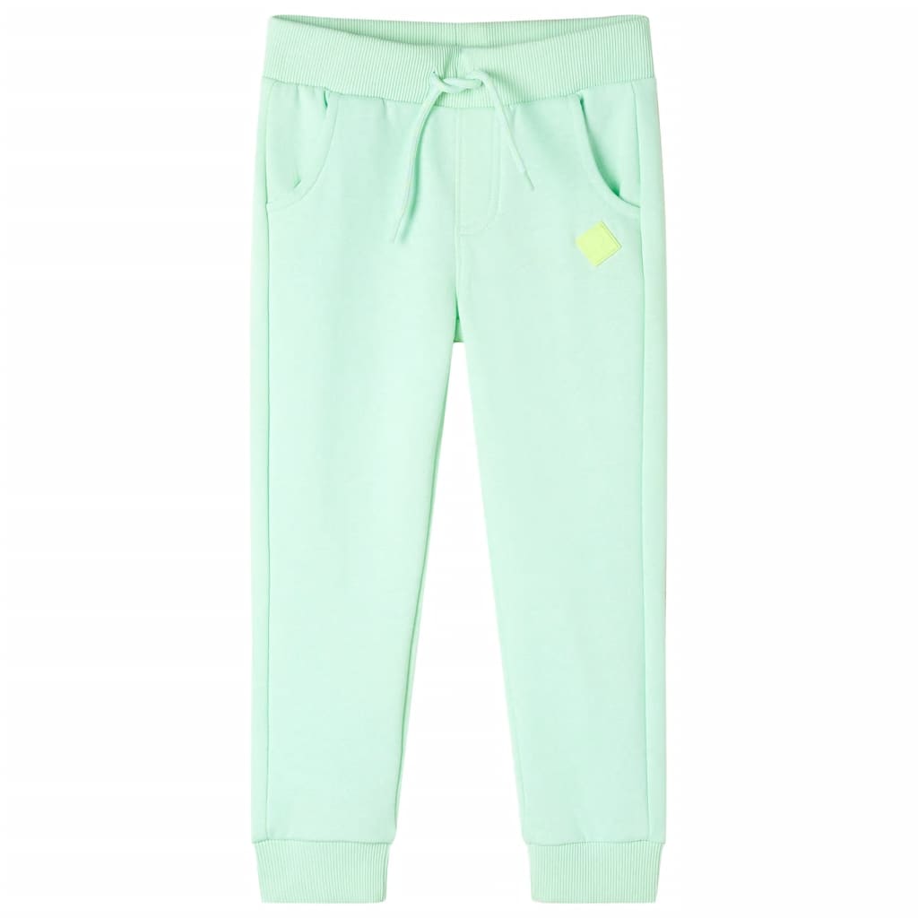 Pantalon de survêtement enfant vert vif 104