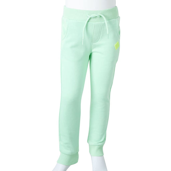 Pantalon de survêtement enfant vert vif 116