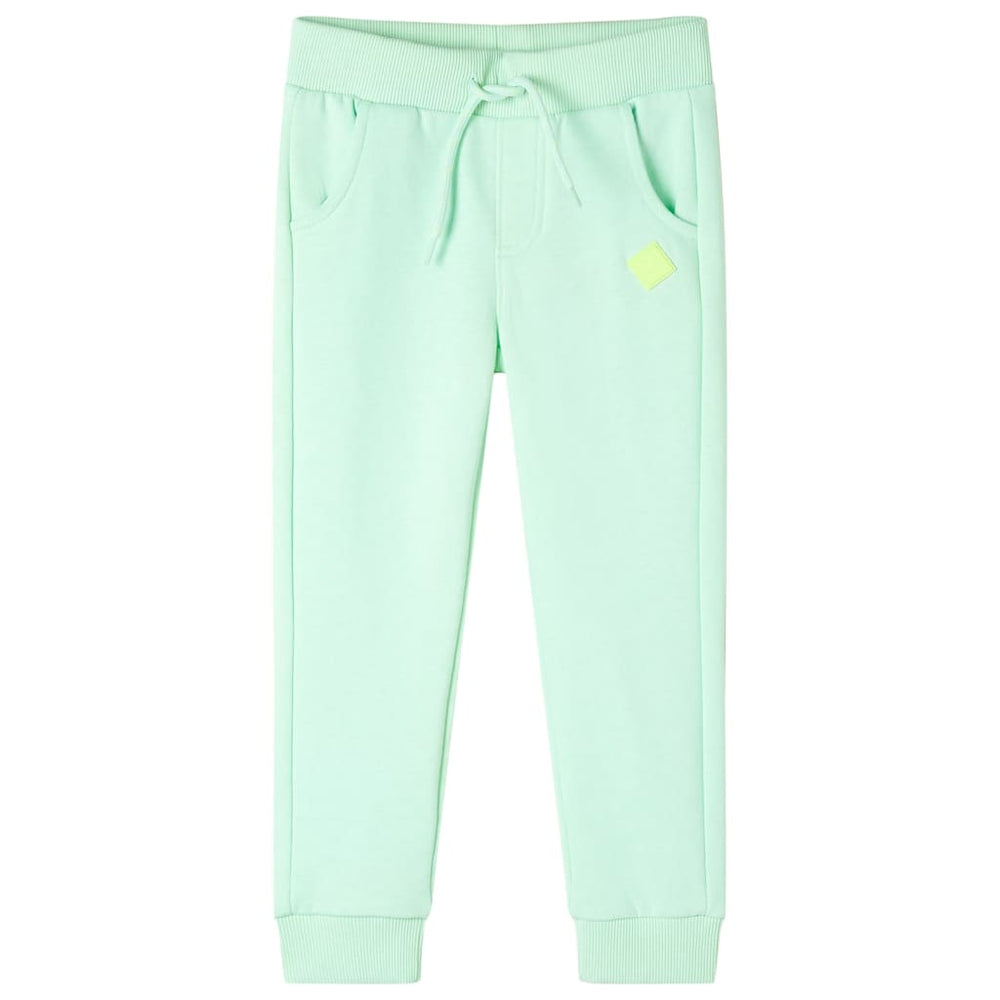 Pantalon de sport enfant vert fluo 128
