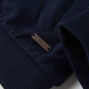Kinder-Sweatshirt mit Reißverschluss Marineblau 116