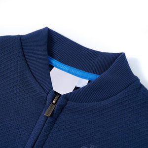 Marineblaues Kinder-Sweatshirt mit Reißverschluss, Größe 92