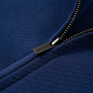 Marineblaues Kinder-Sweatshirt mit Reißverschluss, Größe 92