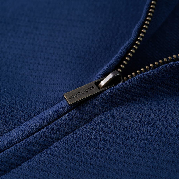 Marineblaues Kinder-Sweatshirt mit Reißverschluss, Größe 92