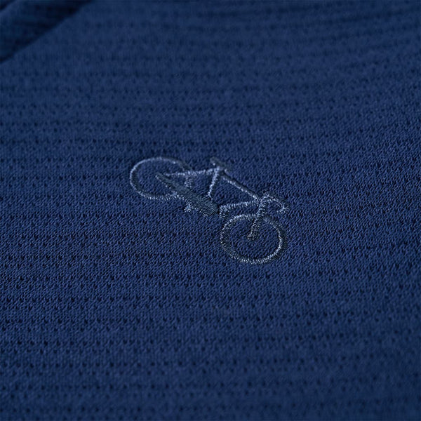 Marineblaues Kinder-Sweatshirt mit Reißverschluss, Größe 104