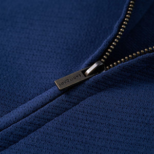 Marineblaues Kinder-Sweatshirt mit Reißverschluss, Größe 104