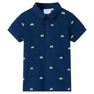 Kinder Polo Shirt Marineblau Größe 116