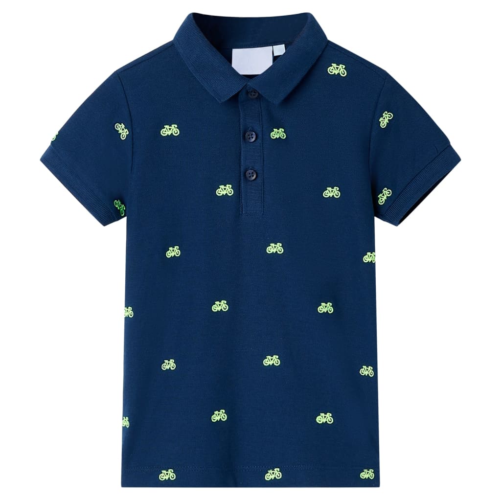 Kinder Polo Shirt Marineblau Größe 116