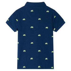 Kinder Polo Shirt Marineblau Größe 116