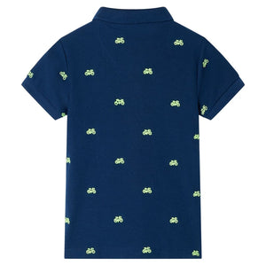 Marineblaues Kinder-Poloshirt Größe 140