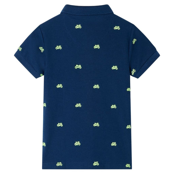 Marineblaues Kinder-Poloshirt Größe 140