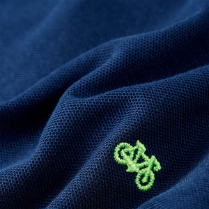 Marineblaues Kinder-Poloshirt Größe 140