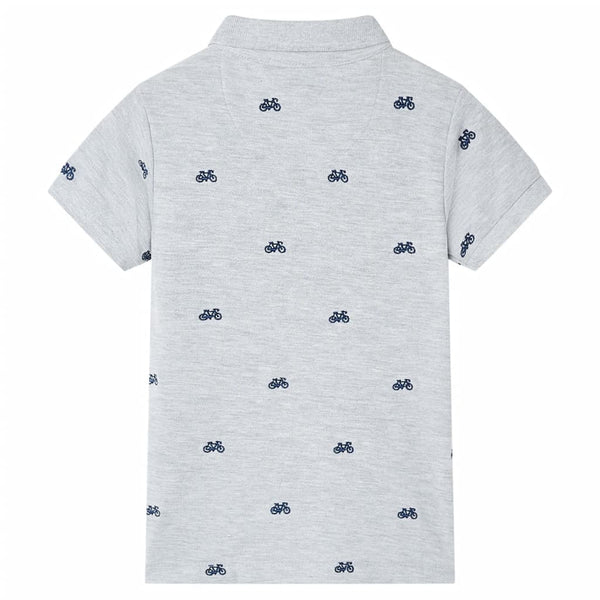 Kinder Polo-Shirt Grau Melange Größe 92