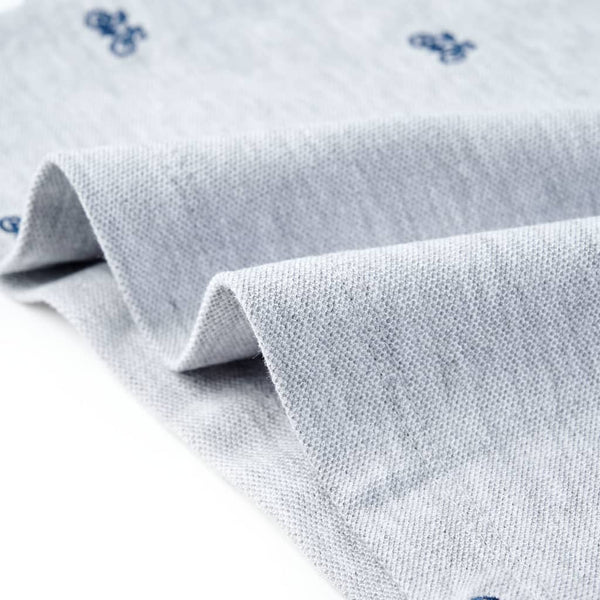 Kinder Polo-Shirt Grau Melange Größe 92