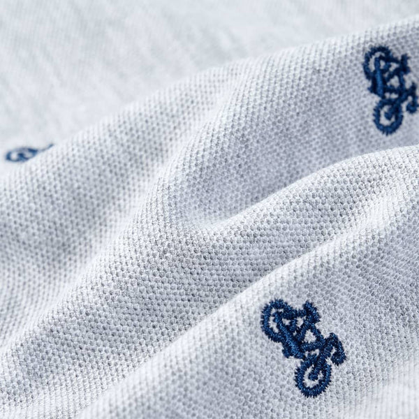 Kinder Poloshirt Grau Melange Größe 104